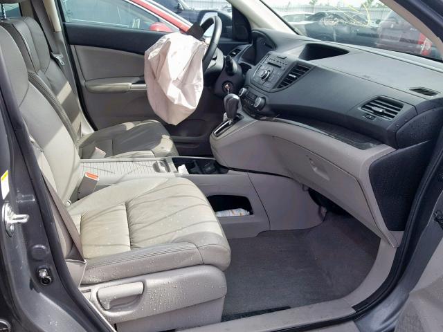 2HKRM4H71EH692056 - 2014 HONDA CR-V EXL GRAY photo 5