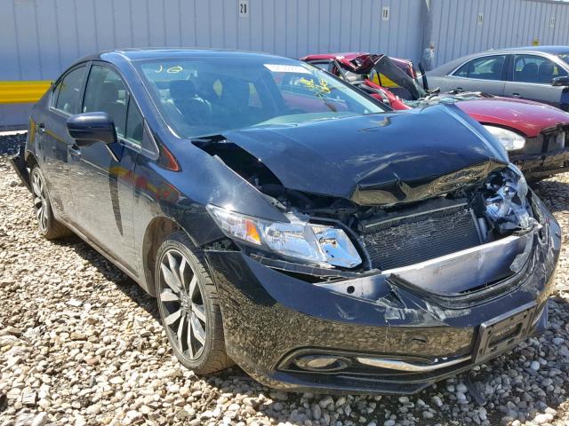 19XFB2F91FE103675 - 2015 HONDA CIVIC EXL BLACK photo 1