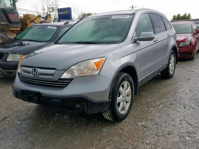 JHLRE48757C098195 - 2007 HONDA CR-V EXL SILVER photo 2