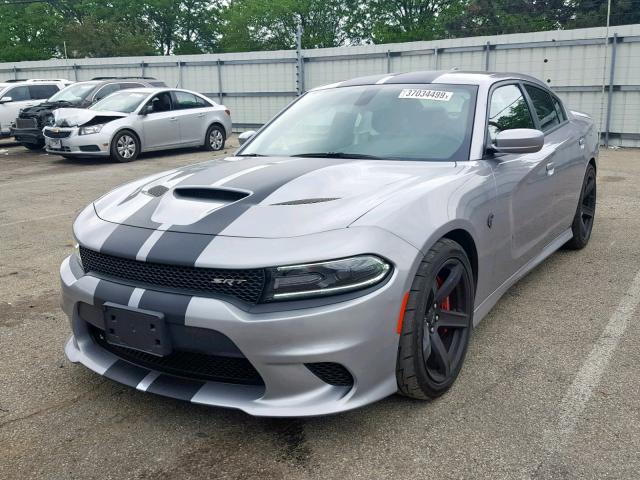 2C3CDXL94HH503336 - 2017 DODGE CHARGER SR SILVER photo 2