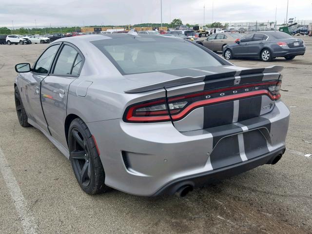 2C3CDXL94HH503336 - 2017 DODGE CHARGER SR SILVER photo 3