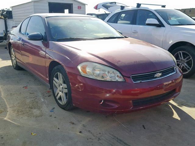 2G1WK151369262761 - 2006 CHEVROLET MONTE CARL BURGUNDY photo 1