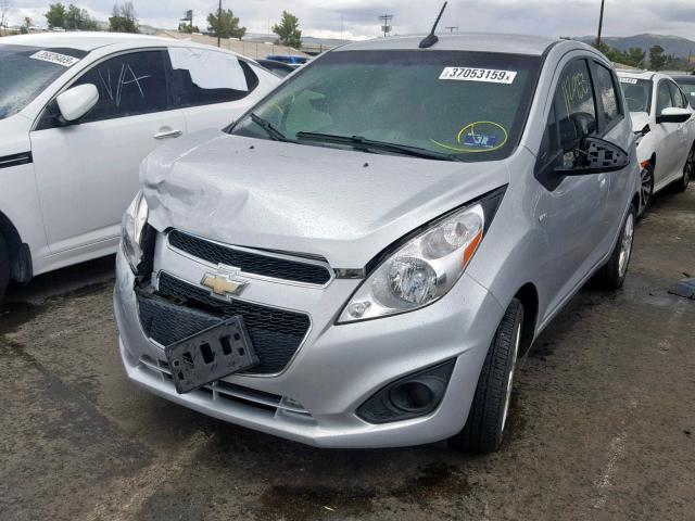 KL8CB6S91DC515866 - 2013 CHEVROLET SPARK LS SILVER photo 2