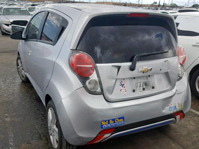 KL8CB6S91DC515866 - 2013 CHEVROLET SPARK LS SILVER photo 3