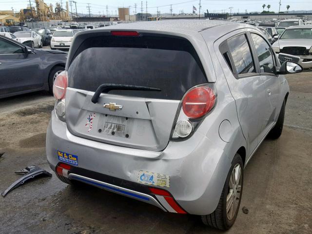 KL8CB6S91DC515866 - 2013 CHEVROLET SPARK LS SILVER photo 4