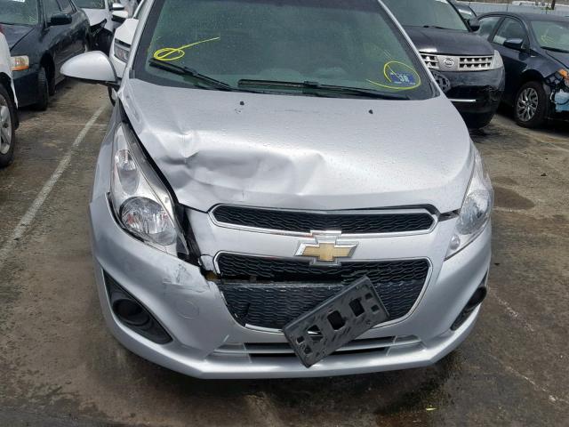 KL8CB6S91DC515866 - 2013 CHEVROLET SPARK LS SILVER photo 9