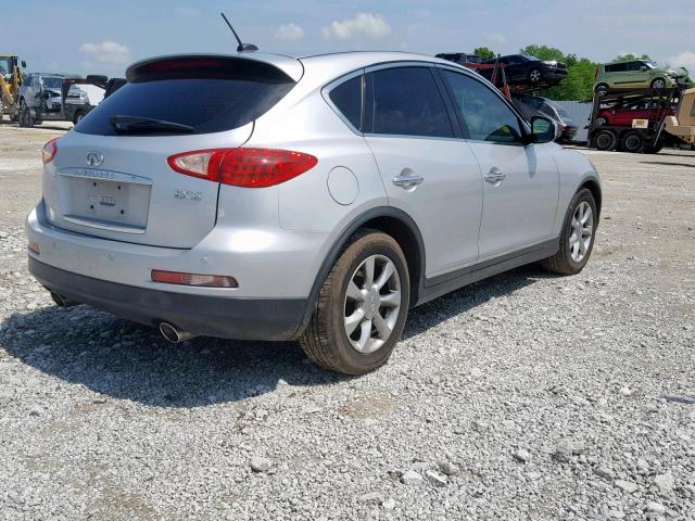 JNKAJ09E48M306511 - 2008 INFINITI EX35 BASE SILVER photo 4