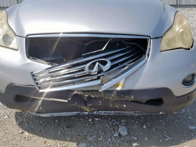 JNKAJ09E48M306511 - 2008 INFINITI EX35 BASE SILVER photo 9