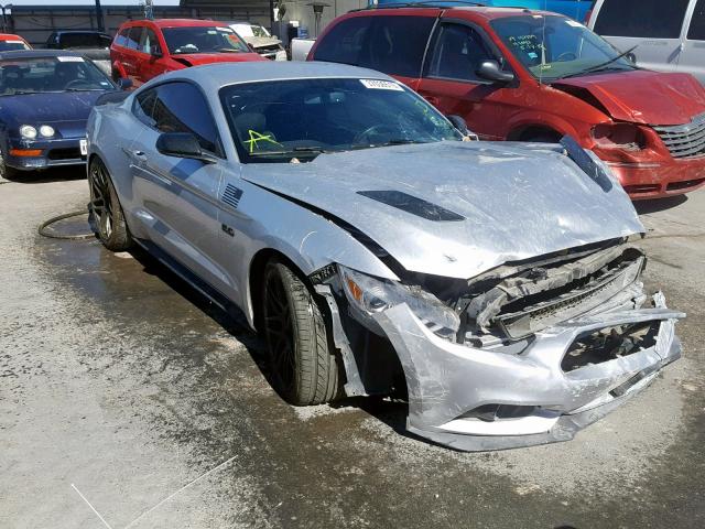 1FA6P8CF2G5225348 - 2016 FORD MUSTANG GT SILVER photo 1