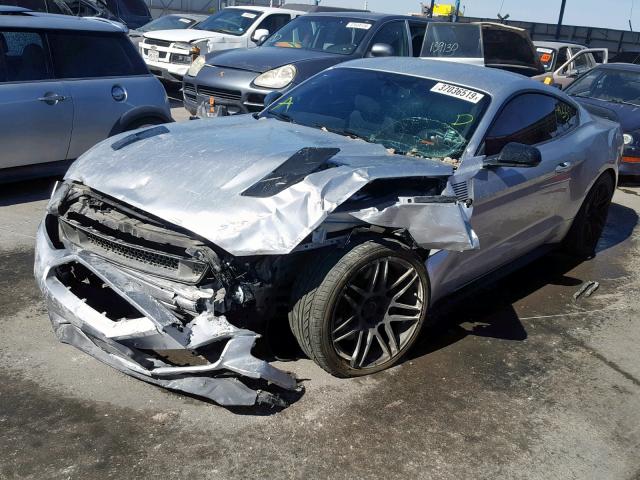 1FA6P8CF2G5225348 - 2016 FORD MUSTANG GT SILVER photo 2