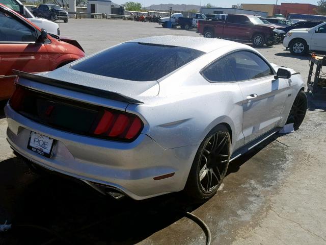 1FA6P8CF2G5225348 - 2016 FORD MUSTANG GT SILVER photo 4