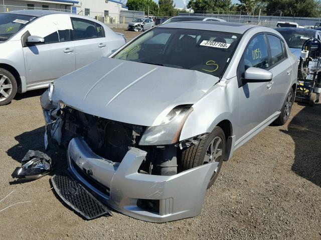 3N1AB6AP2CL618220 - 2012 NISSAN SENTRA 2.0 SILVER photo 2