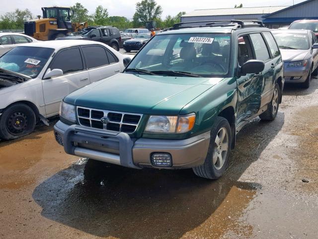 JF1SF655XXH748593 - 1999 SUBARU FORESTER S GREEN photo 2