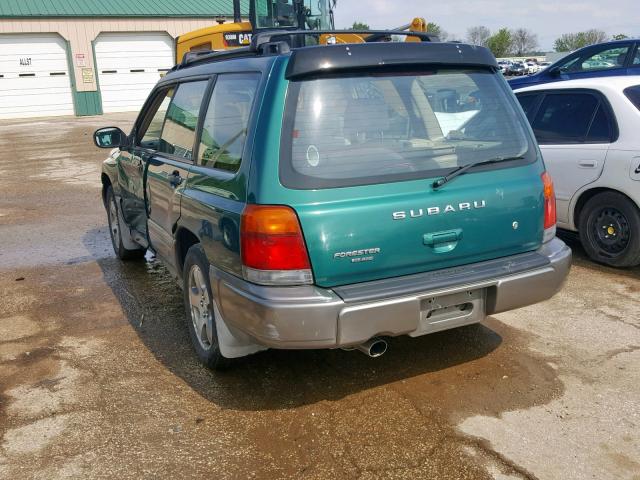 JF1SF655XXH748593 - 1999 SUBARU FORESTER S GREEN photo 3