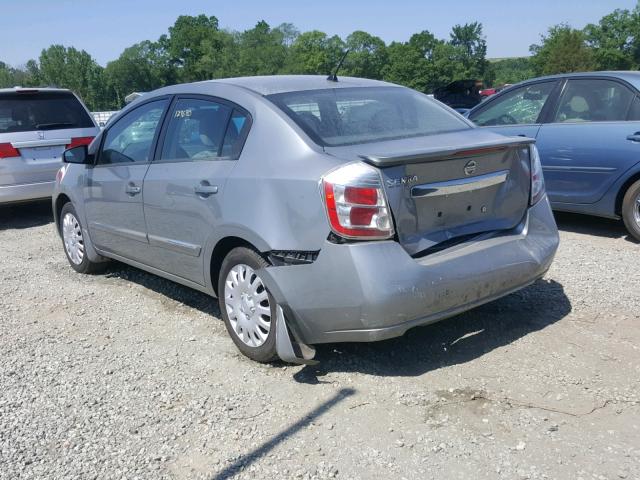 3N1AB6AP2CL678384 - 2012 NISSAN SENTRA 2.0 GRAY photo 3