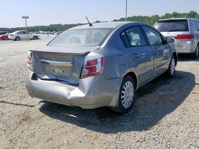 3N1AB6AP2CL678384 - 2012 NISSAN SENTRA 2.0 GRAY photo 4