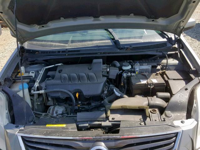 3N1AB6AP2CL678384 - 2012 NISSAN SENTRA 2.0 GRAY photo 7