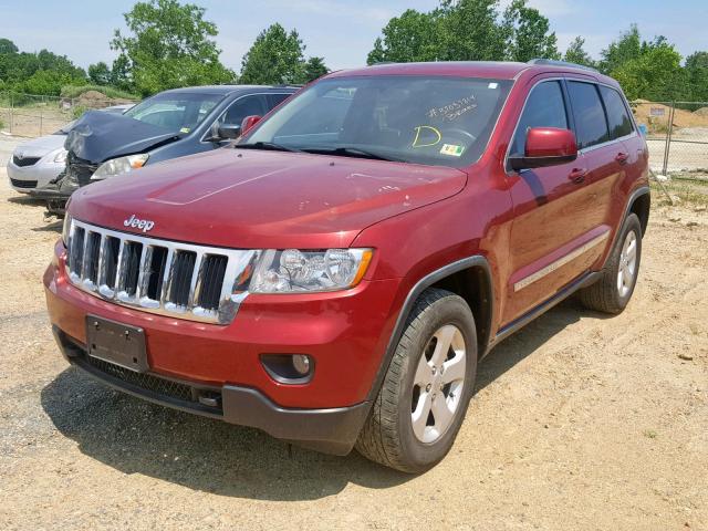 1C4RJFAG9CC115413 - 2012 JEEP GRAND CHER BURGUNDY photo 2