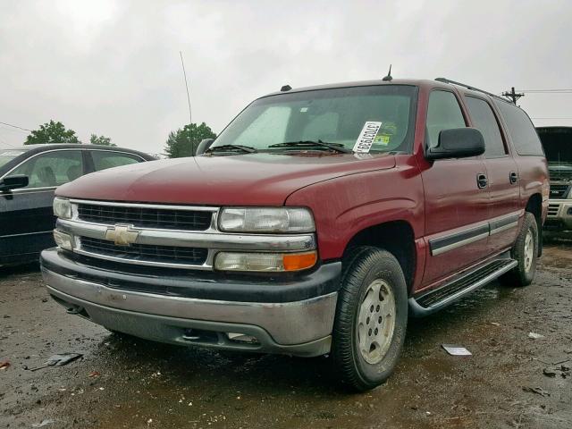 1GNFK16Z05J145130 - 2005 CHEVROLET SUBURBAN K MAROON photo 2