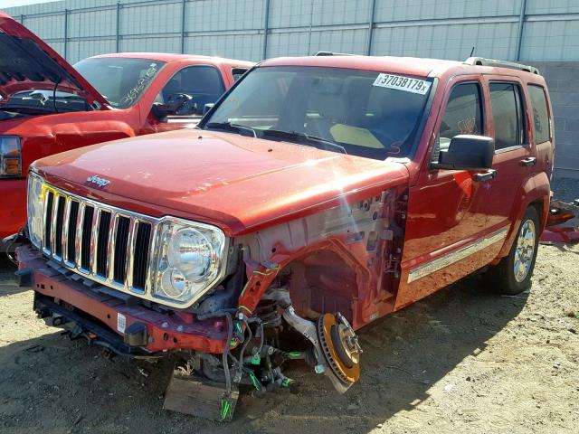 1J4PN5GK0AW101956 - 2010 JEEP LIBERTY LI RED photo 2