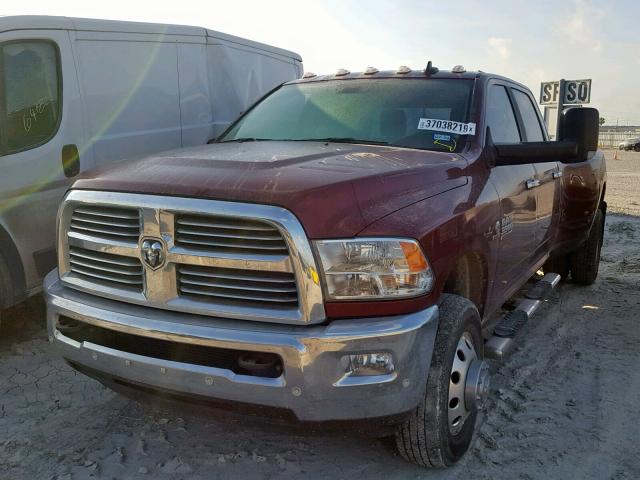 3C63RRHL2HG699538 - 2017 RAM 3500 SLT MAROON photo 2