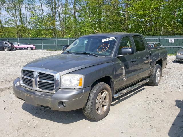 1D7HW48P57S206574 - 2007 DODGE DAKOTA QUA GRAY photo 2