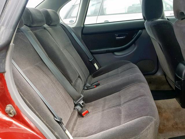 4S3BE625547205509 - 2004 SUBARU LEGACY L S RED photo 6