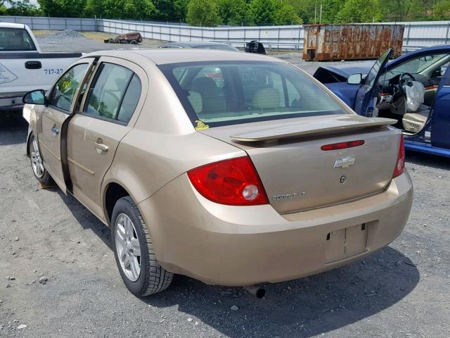 1G1AL55F677385810 - 2007 CHEVROLET COBALT LT GOLD photo 3