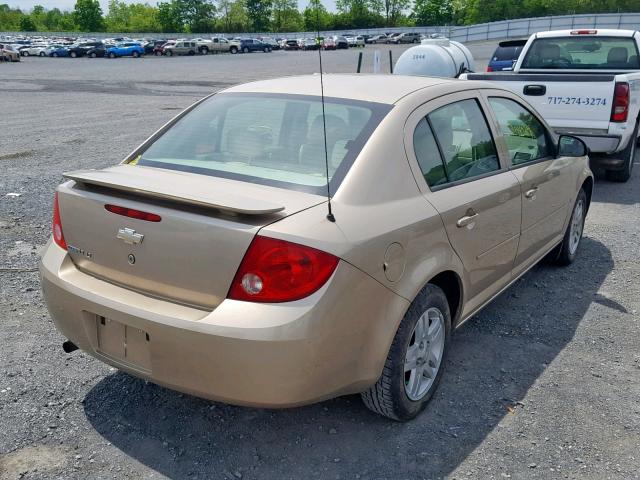 1G1AL55F677385810 - 2007 CHEVROLET COBALT LT GOLD photo 4