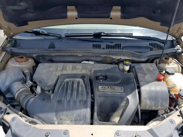 1G1AL55F677385810 - 2007 CHEVROLET COBALT LT GOLD photo 7