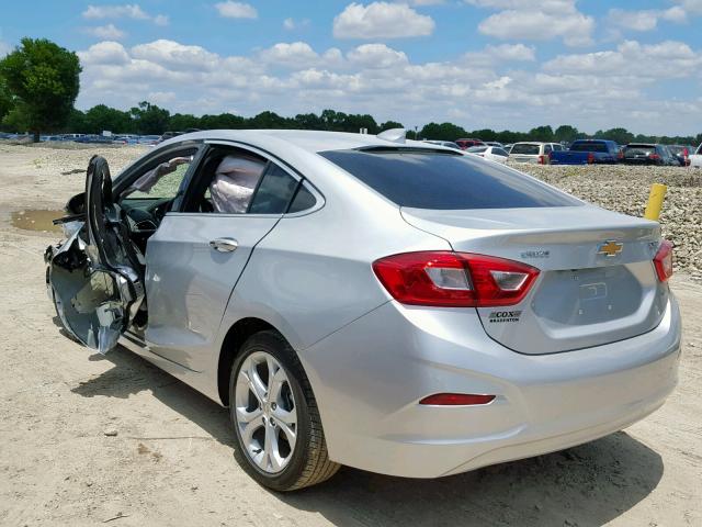 1G1BF5SM0J7235746 - 2018 CHEVROLET CRUZE PREM SILVER photo 3