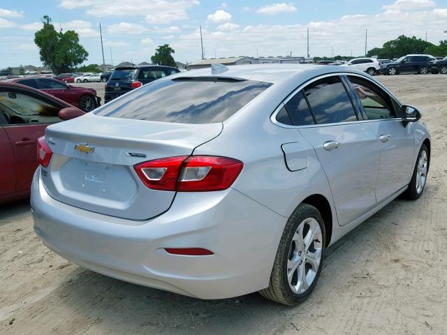 1G1BF5SM0J7235746 - 2018 CHEVROLET CRUZE PREM SILVER photo 4