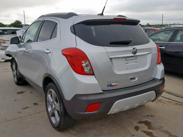 KL4CJCSB7EB695318 - 2014 BUICK ENCORE GRAY photo 3