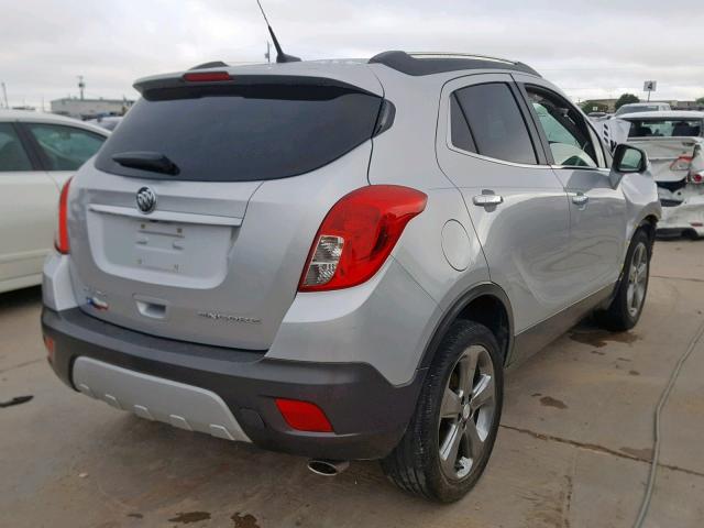 KL4CJCSB7EB695318 - 2014 BUICK ENCORE GRAY photo 4