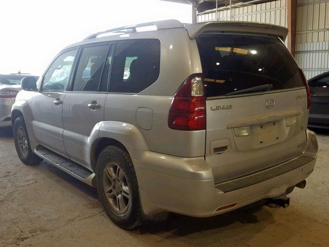 JTJBT20X380171147 - 2008 LEXUS GX 470 SILVER photo 3