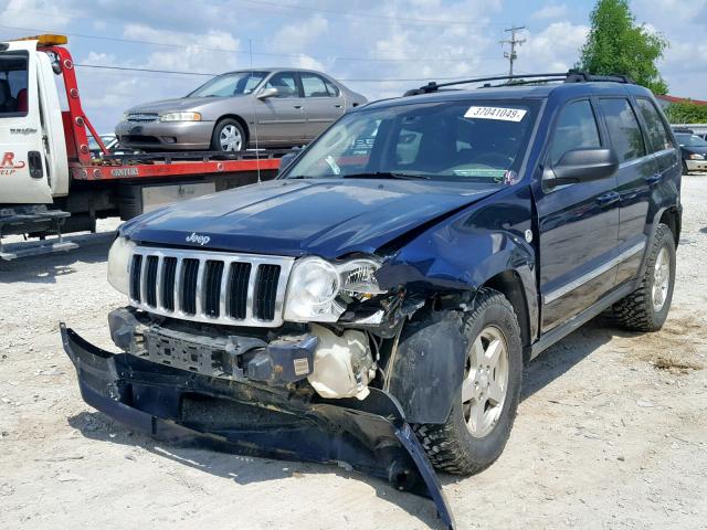 1J4HR58N95C613711 - 2005 JEEP GRAND CHER BLUE photo 2