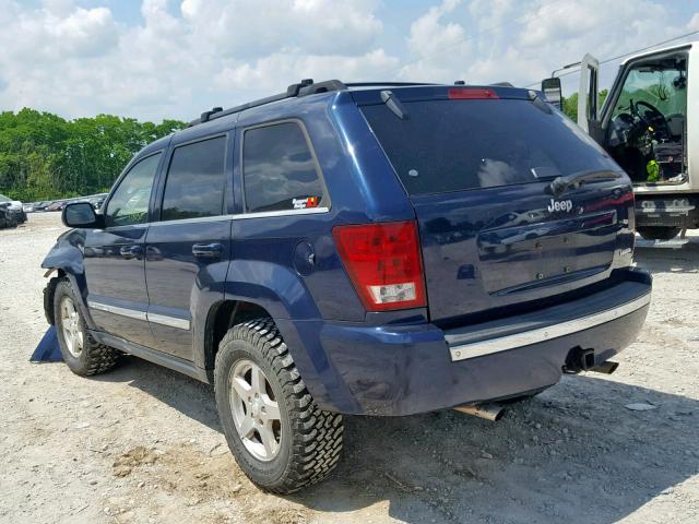 1J4HR58N95C613711 - 2005 JEEP GRAND CHER BLUE photo 3