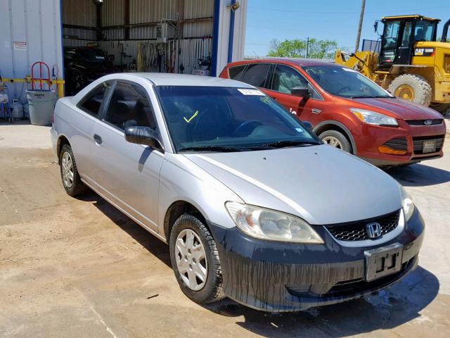 1HGEM22125L069159 - 2005 HONDA CIVIC DX V SILVER photo 1