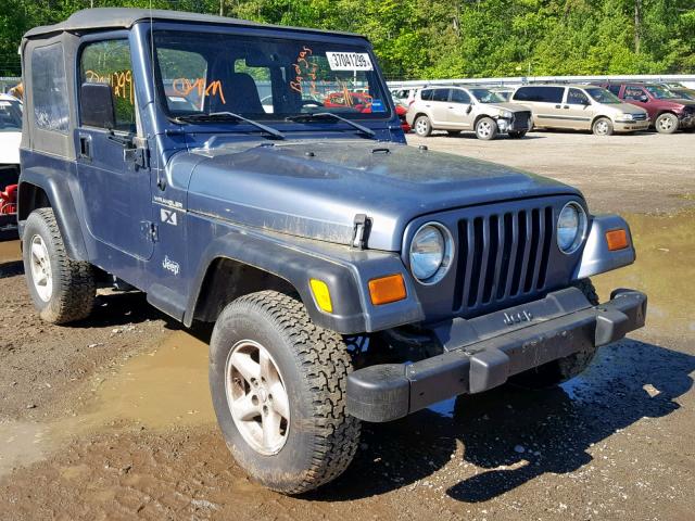 1J4FA39S12P735832 - 2002 JEEP WRANGLER / BLUE photo 1