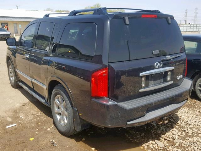 5N3AA08C36N812956 - 2006 INFINITI QX56 BLACK photo 3