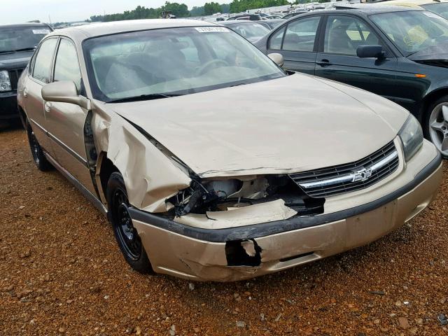 2G1WF52E049236120 - 2004 CHEVROLET IMPALA GOLD photo 1