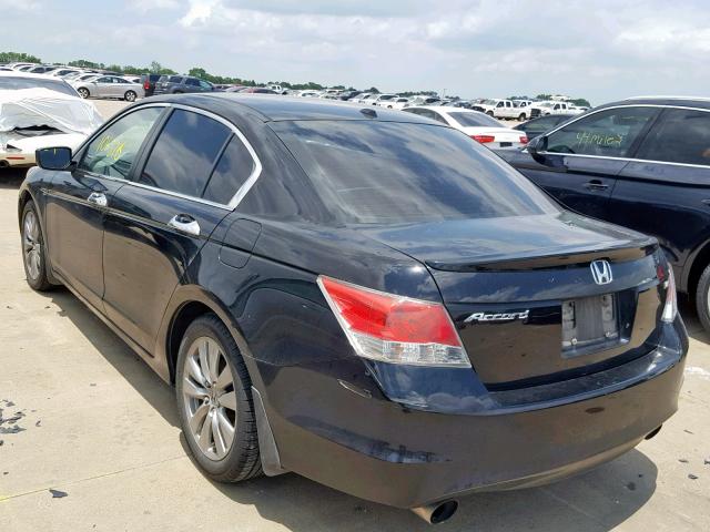 1HGCP3F81AA032136 - 2010 HONDA ACCORD EXL BLACK photo 3