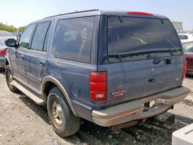 1FMPU18L5YLA54486 - 2000 FORD EXPEDITION BLUE photo 3