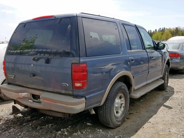 1FMPU18L5YLA54486 - 2000 FORD EXPEDITION BLUE photo 4