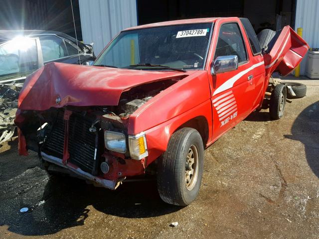 1N6HD16S6SC439370 - 1995 NISSAN TRUCK KING RED photo 2