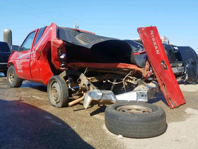 1N6HD16S6SC439370 - 1995 NISSAN TRUCK KING RED photo 3