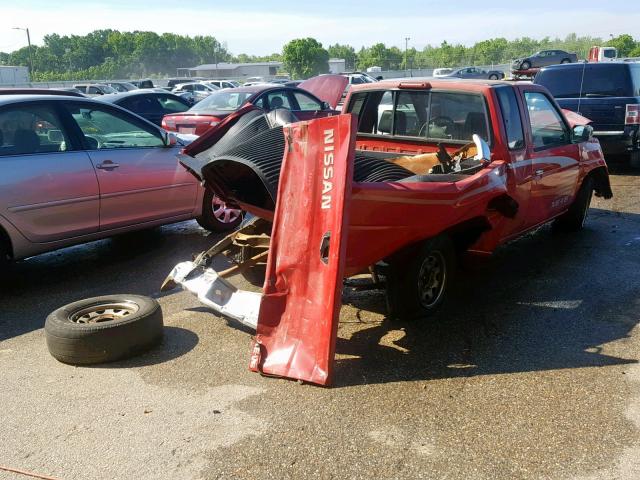 1N6HD16S6SC439370 - 1995 NISSAN TRUCK KING RED photo 4