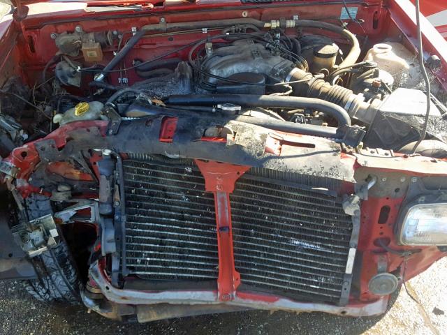 1N6HD16S6SC439370 - 1995 NISSAN TRUCK KING RED photo 7