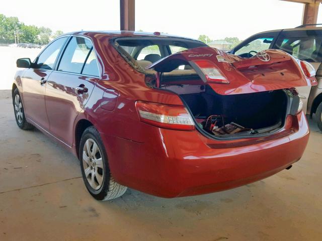 4T1BF3EK4BU681595 - 2011 TOYOTA CAMRY BASE RED photo 3