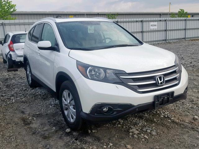 5J6RM4H75EL067732 - 2014 HONDA CR-V EXL WHITE photo 1